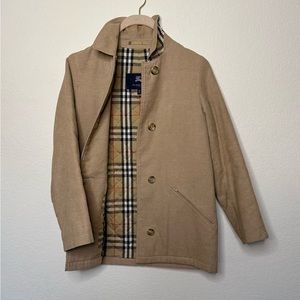 RARE Vintage Burberry Nova Check Quilted Lined Cotton Blend Jacket
